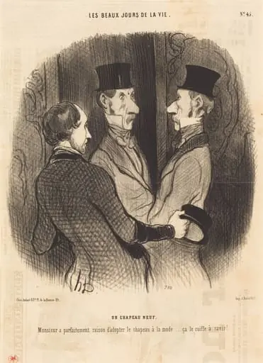 Un Chapeau neuf, by Honoré Daumier
