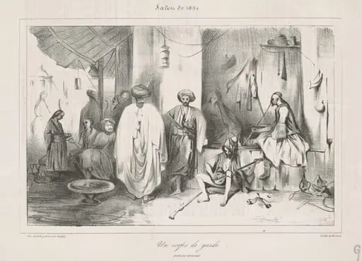 Un corps de garde peint par Decamps, by Honoré Daumier