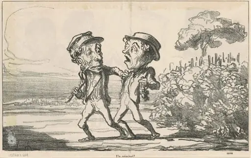 Un criminel!, by Honoré Daumier
