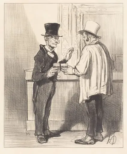 Un Défenseur... causant... dans son cabinet habituel, by Honoré Daumier