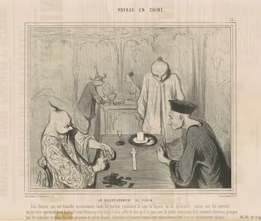 Un divertissement de pékin, by Honoré Daumier