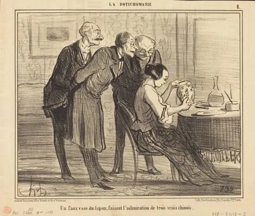 Un Faux vase du Japon faisant..., by Honoré Daumier