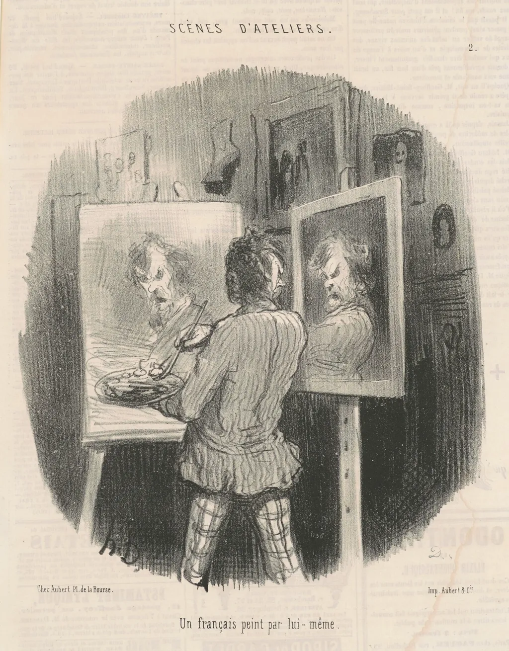Un français peint par lui-même, by Honoré Daumier, ink, 1849