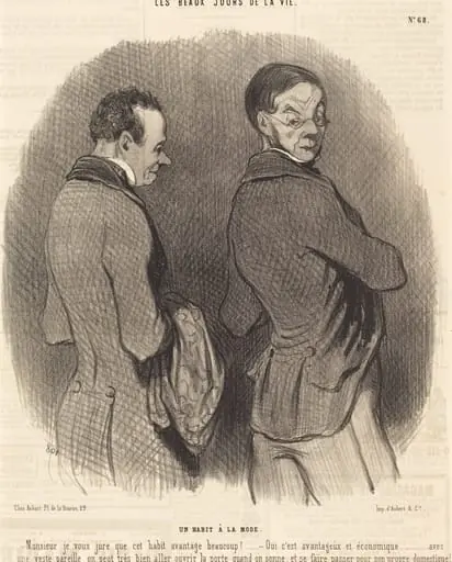 Un Habit a la mode, by Honoré Daumier