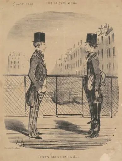 Un homme dans ses petits souliers, by Honoré Daumier