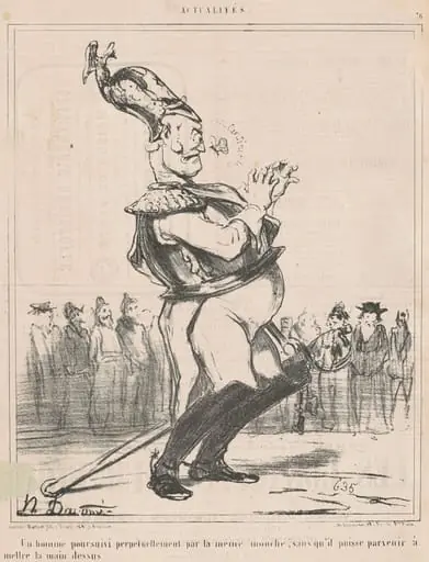 Un homme poursuivi ..., by Honoré Daumier