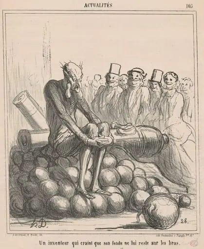 Un inventeur qui craint que son fonds ne luis reste ..., by Honoré Daumier
