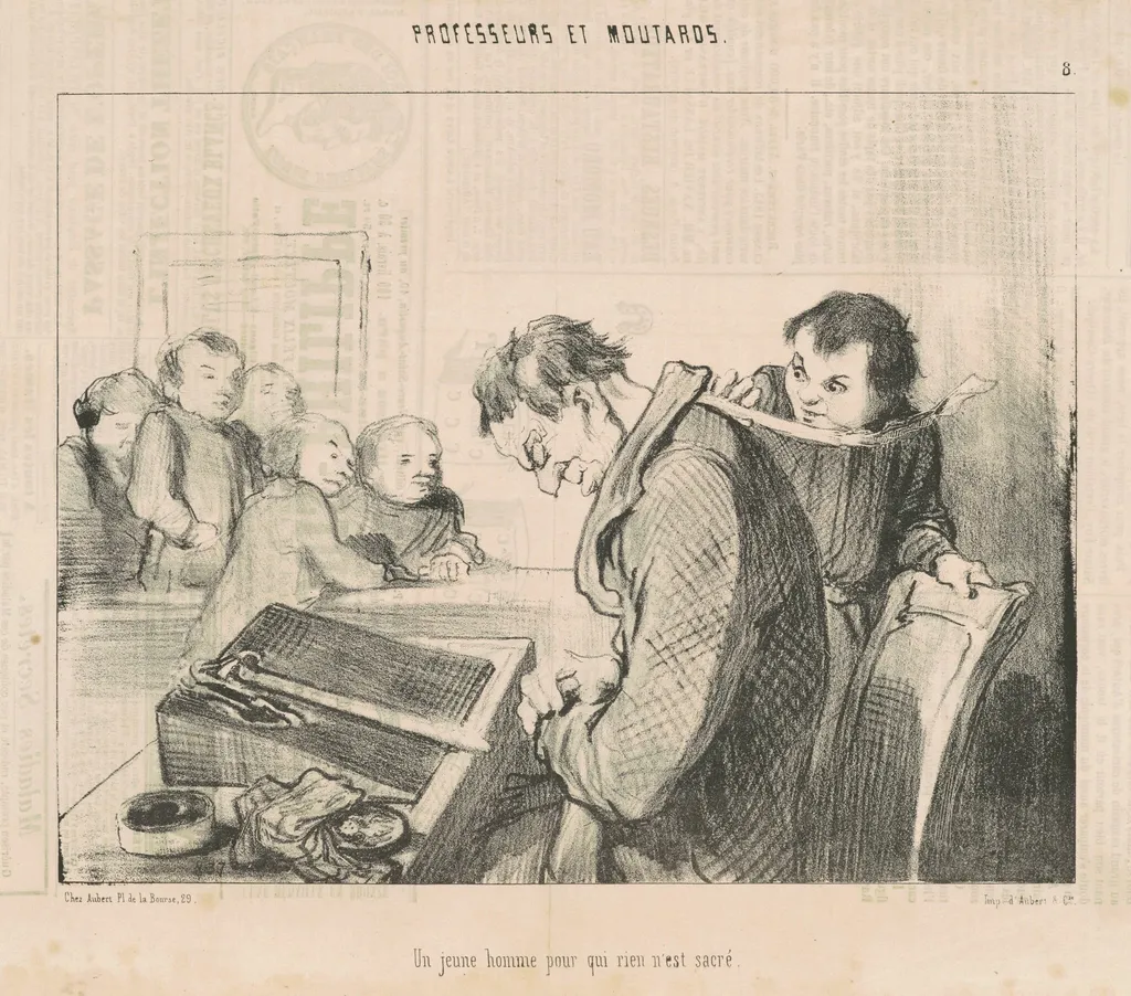 Un jeune homme pour qui rien n'est sacre, by Honoré Daumier, ink, 1846
