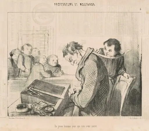 Un jeune homme pour qui rien n'est sacre, by Honoré Daumier