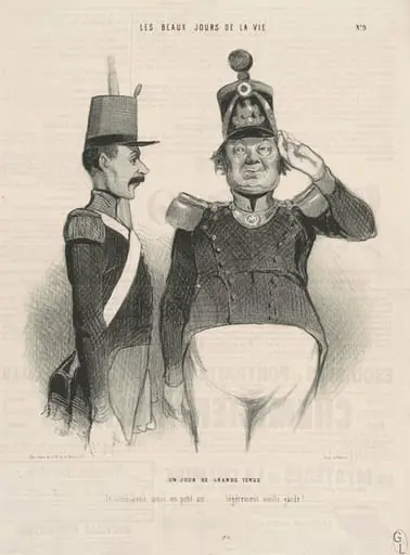 Un jour de grande tenue, by Honoré Daumier