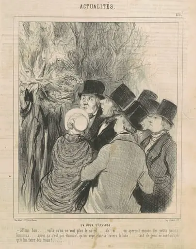 Un jour déclipse, by Honoré Daumier