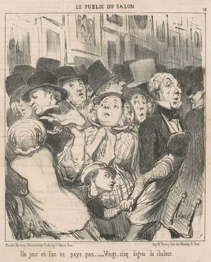 Un jour ou l'on ne paye pas, by Honoré Daumier