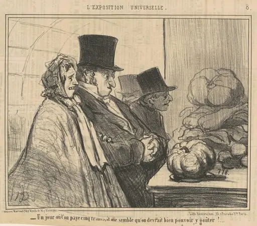 Un jour ou l'on paye cinq francs, by Honoré Daumier