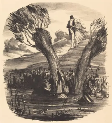 Un Mari brûlé du feu de la jalousie, by Honoré Daumier