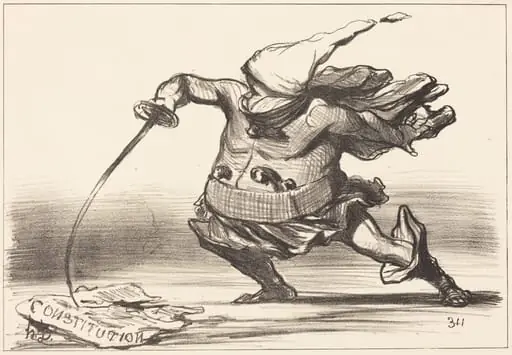 Un Matamore portant une... botte..., by Honoré Daumier