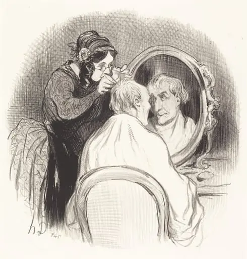 Un Monsieur qu'on rajeunit trop, by Honoré Daumier