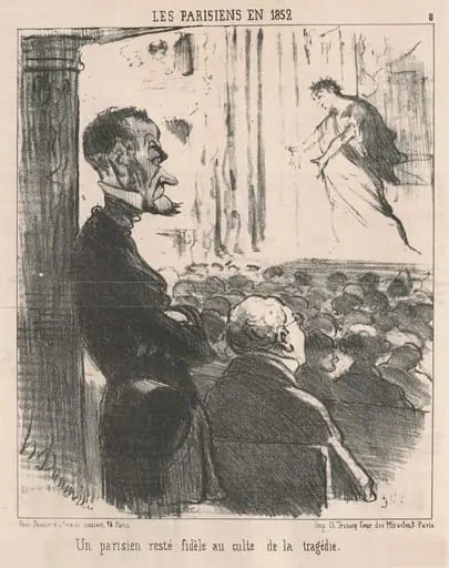 Un parisien resté fidèle ..., by Honoré Daumier