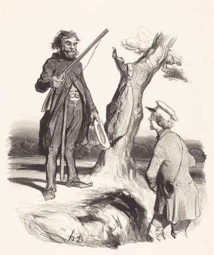 Un Pauvre père de famille qui..., by Honoré Daumier