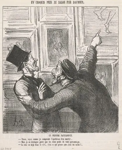 Un peintre fantaisiste, by Honoré Daumier