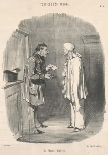 Un pierrot déplumé, by Honoré Daumier