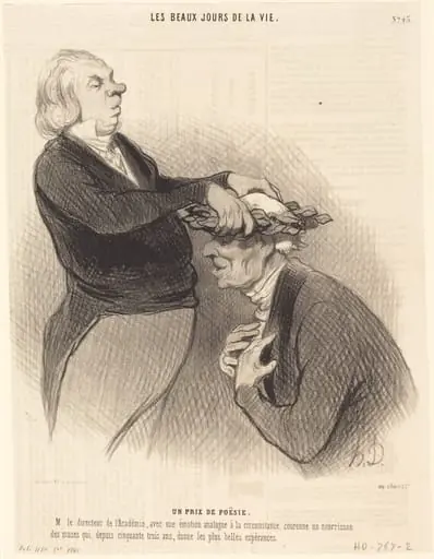 Un Prix de poésie, by Honoré Daumier