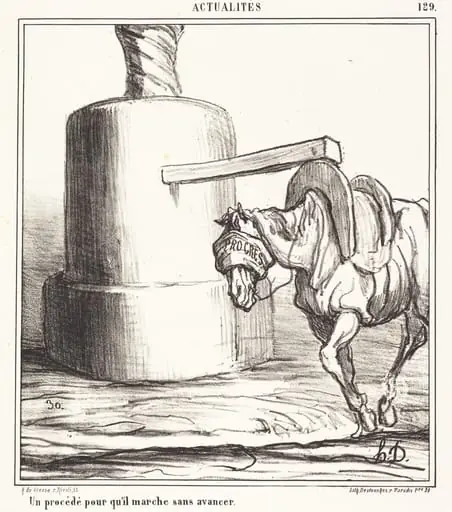 Un procédé pour qu'il marche sans avancer, by Honoré Daumier