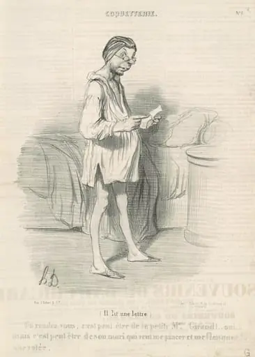 Un rendez vous, c'est peut-être de la..., by Honoré Daumier