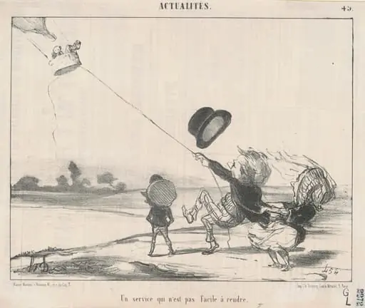Un service ... pas facile a rendre, by Honoré Daumier