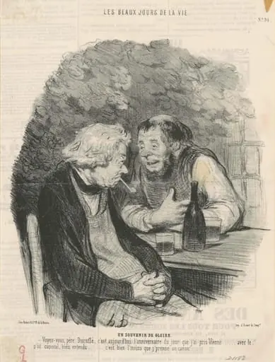 Un souvenir de gloire, by Honoré Daumier