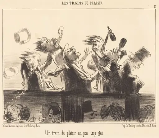 Un Train de plaisir un peu trop gai, by Honoré Daumier