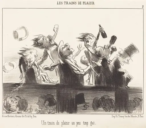 Un Train de plaisir un peu trop gai, by Honoré Daumier