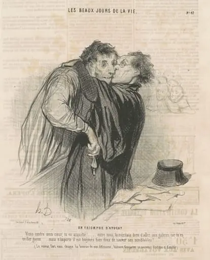 Un triomphe d'avocat, by Honoré Daumier