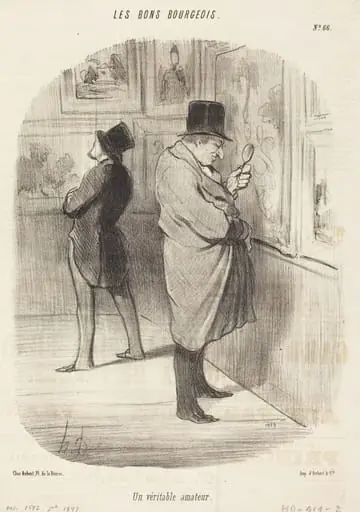 Un Veritable amateur, by Honoré Daumier
