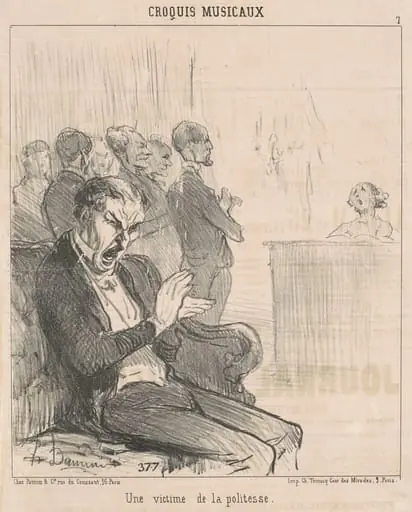 Un victime de la politesse, by Honoré Daumier