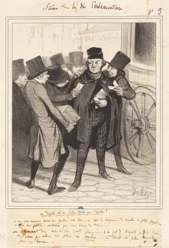 Un Voyage d'agrément a Paris, by Honoré Daumier