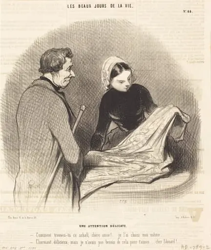 Une Attention délicate, by Honoré Daumier