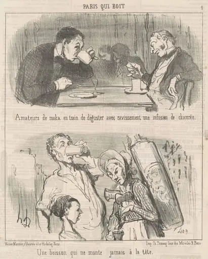 Une boisson qui ne monte jamais à tête, by Honoré Daumier