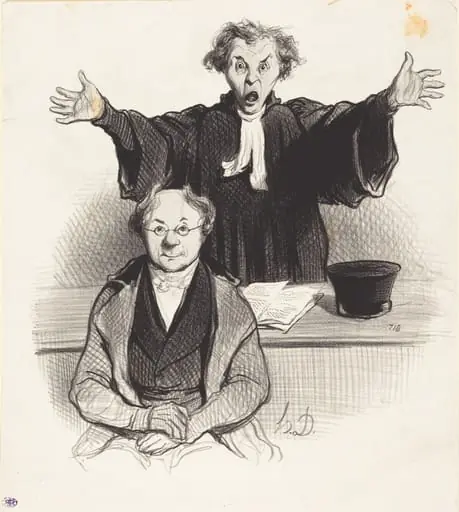 Une Demande en séparation, by Honoré Daumier