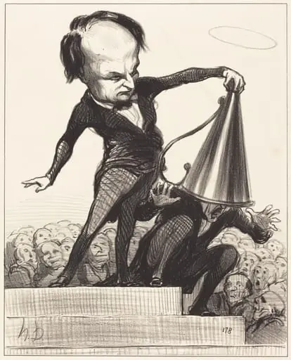 Une Gloire éteint l'autre, by Honoré Daumier