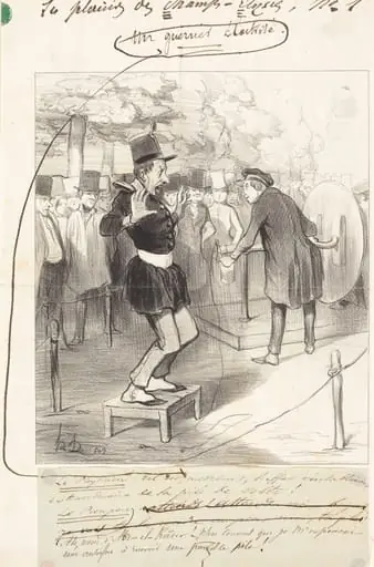 Une Guerrier électrisé, by Honoré Daumier
