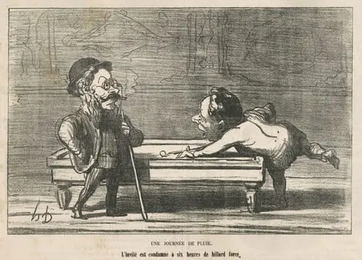 Une journée de pluie, by Honoré Daumier