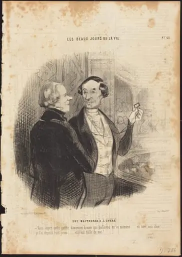 Une Maitresse a l'Opéra, by Honoré Daumier