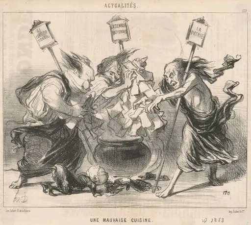 Une mauvaise cuisine, by Honoré Daumier