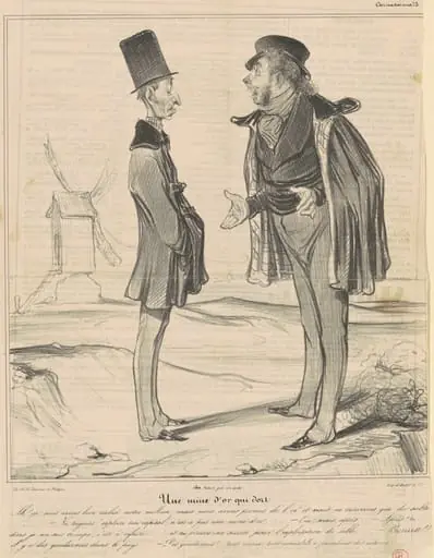 Une mine d'or qui dort, by Honoré Daumier