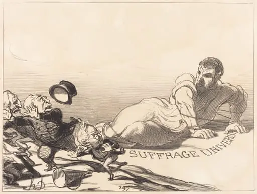 Une Panique de Lilliputiens..., by Honoré Daumier