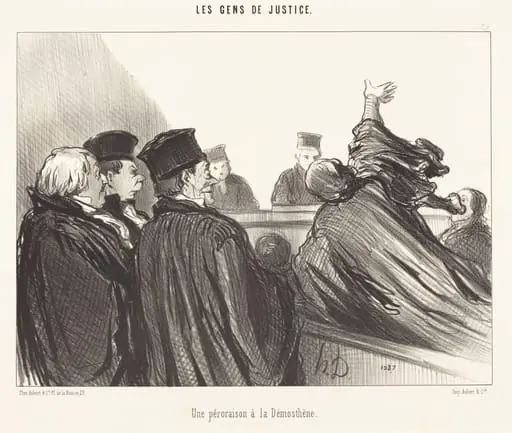 Une Péroraison a la Démosthène, by Honoré Daumier