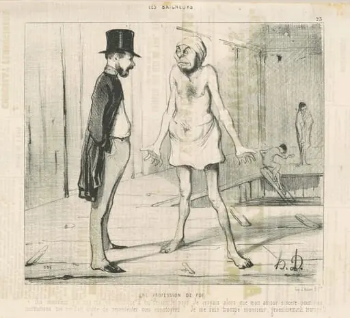 Une profession de foi, by Honoré Daumier