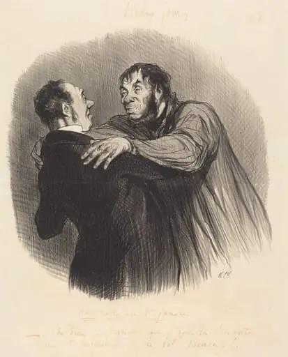 Une Visite du 1er Janvier, by Honoré Daumier