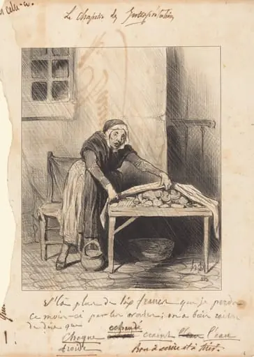 V'la plus de six francs que je perds..., by Honoré Daumier