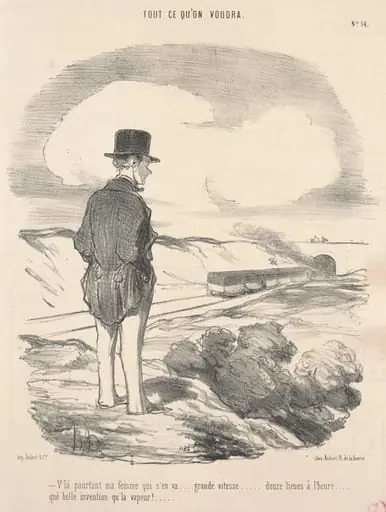 V'la pourtant ma femme qui s'en va ..., by Honoré Daumier